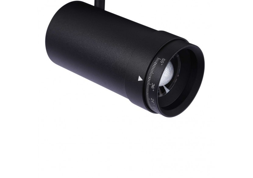 Spot LED sur rail magnétique avec Zoom 10 degrés -55 degrés-48V-12W - PMC-12W-ZOOM-N-BC - Barcelona LED