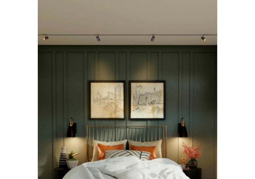 Spot LED sur rail magnétique avec Zoom 10 degrés -55 degrés-48V-12W - PMC-12W-ZOOM-N-BC - Barcelona LED