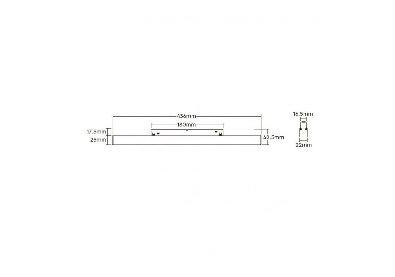 Spot linéaire sur rail magnétique RGB + CCT-12W-UGR18-Mi Light - MG5-12N-RF - Barcelona LED