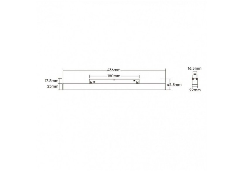 Spot linéaire sur rail magnétique RGB + CCT-12W-UGR18-Mi Light - MG5-12N-RF - Barcelona LED