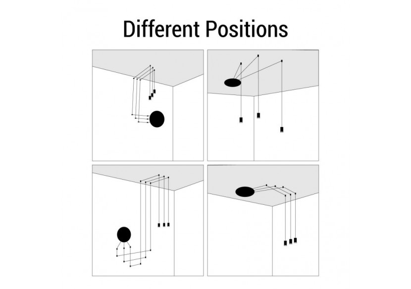 Suspension design "Nébula"-3x6W - LN4029-3-N - Barcelona LED Suspension design "Nébula"-3x6W - LN4029-3-N - Barcelona LED