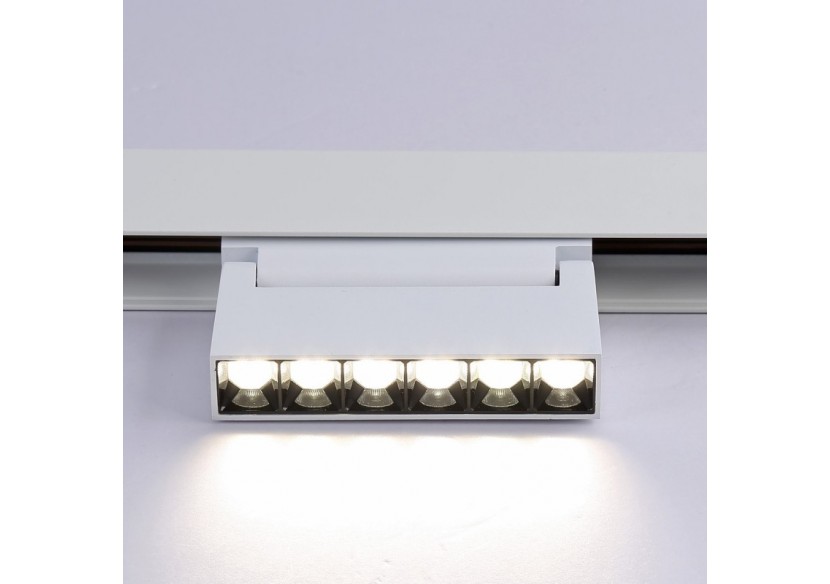 Spot LED linéaire orientable sur rail magnétique 48V-6W-UGR16-Blanc - PML-6WU18-B-BN - Barcelona LED Spot LED linéaire orientable sur rail magnétique 48V-6W-UGR16-Blanc - PML-6WU18-B-BN - Barcelona LED