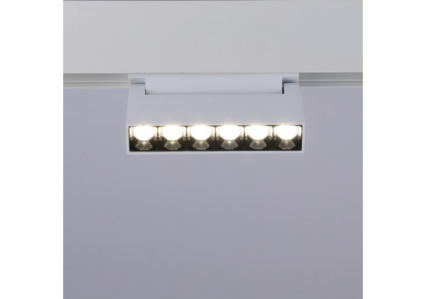 Spot LED linéaire orientable sur rail magnétique 48V-6W-UGR16-Blanc - PML-6WU18-B-BN - Barcelona LED Spot LED linéaire orientable sur rail magnétique 48V-6W-UGR16-Blanc - PML-6WU18-B-BN - Barcelona LED