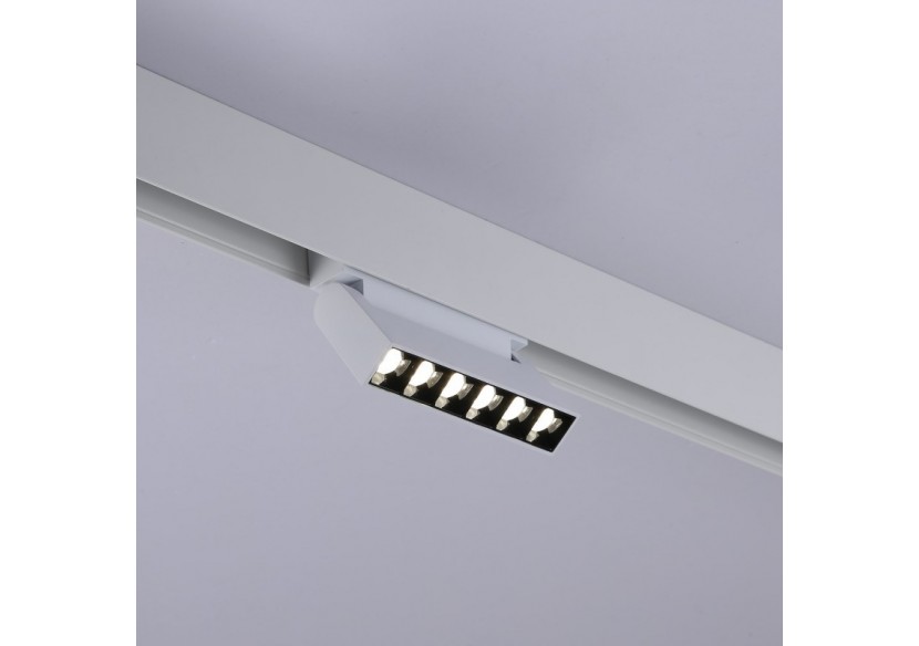 Spot LED linéaire orientable sur rail magnétique 48V-6W-UGR16-Blanc - PML-6WU18-B-BN - Barcelona LED Spot LED linéaire orientable sur rail magnétique 48V-6W-UGR16-Blanc - PML-6WU18-B-BN - Barcelona LED
