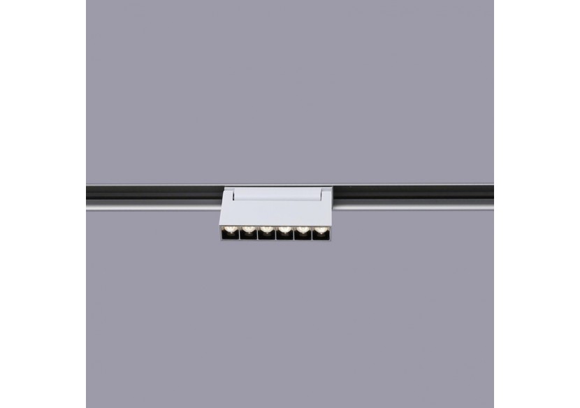 Spot LED linéaire orientable sur rail magnétique 48V-6W-UGR16-Blanc - PML-6WU18-B-BN - Barcelona LED Spot LED linéaire orientable sur rail magnétique 48V-6W-UGR16-Blanc - PML-6WU18-B-BN - Barcelona LED