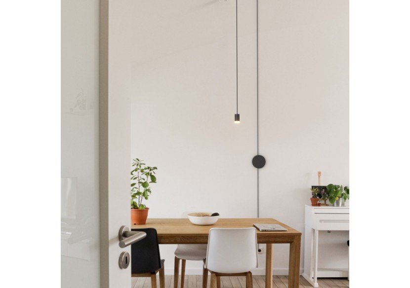 Suspension design "Nébula" avec interrupteur et prise-1x6W - LN4029-1-N - Barcelona LED Suspension design "Nébula" avec interrupteur et prise-1x6W - LN4029-1-N - Barcelona LED