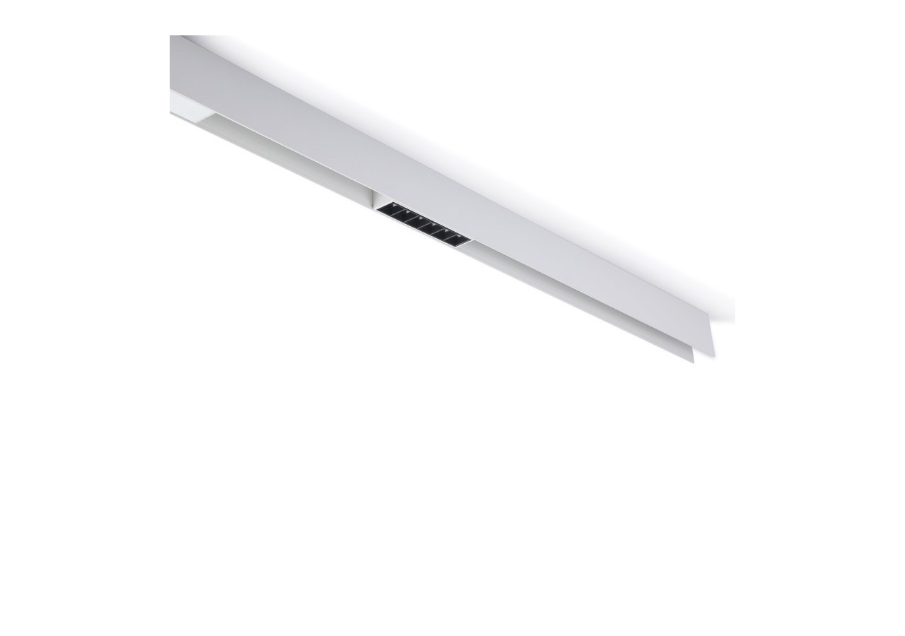 Spot LED linéaire sur rail magnétique 48V-6W-UGR 16-Blanc - LM-112U18-B-BC - Barcelona LED
