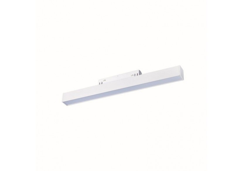 Spot LED linéaire opale sur rail magnétique 48V-10W-Blanc - LM-300-B-BN - Barcelona LED
