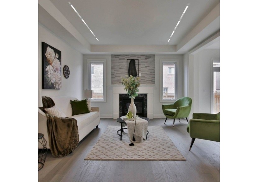 Spot LED linéaire opale sur rail magnétique 48V-10W-Blanc - LM-300-B-BN - Barcelona LED