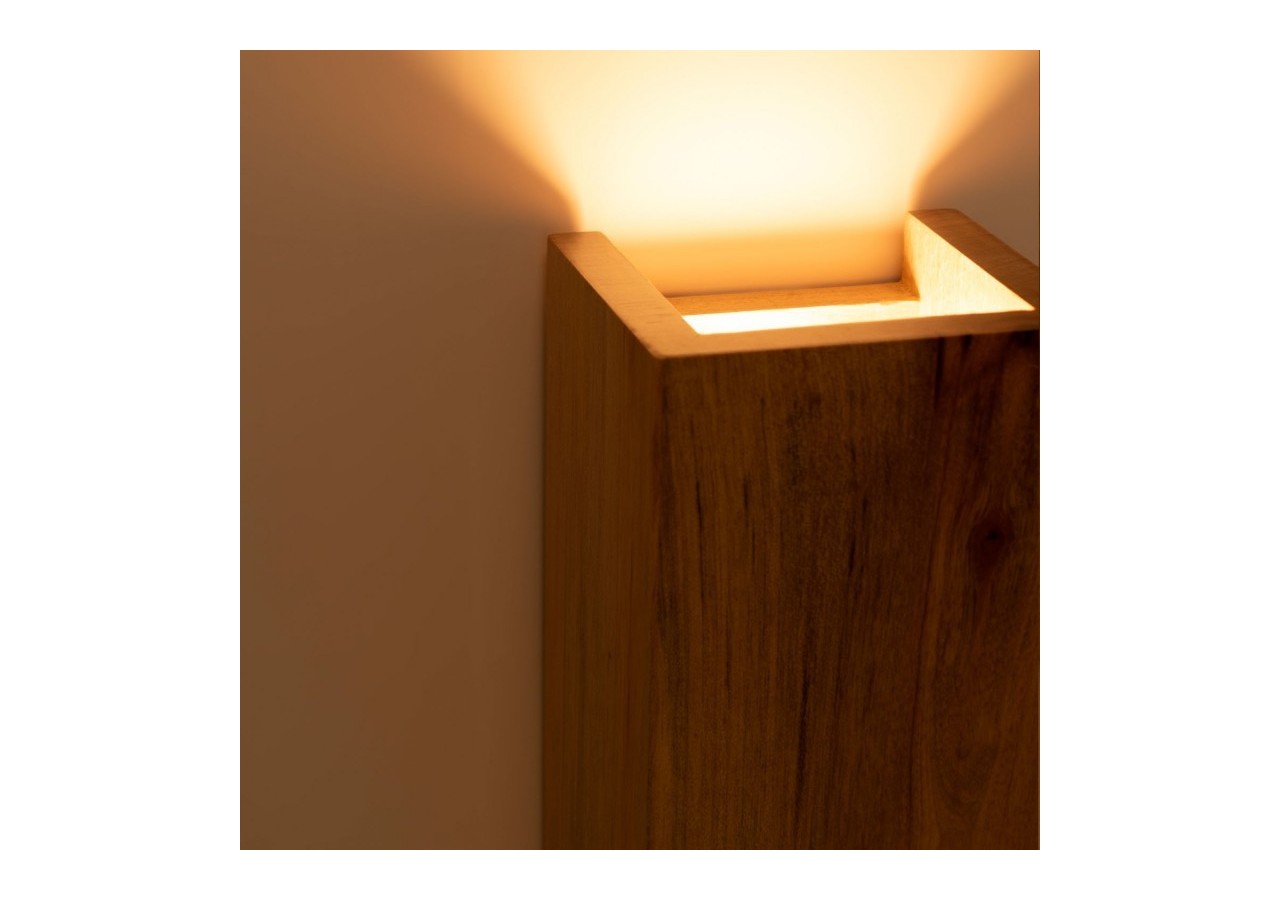 Applique murale en bois bidirectionnelle "Durga"-2 x GU10-Intérieur - LM114 - Barcelona LED