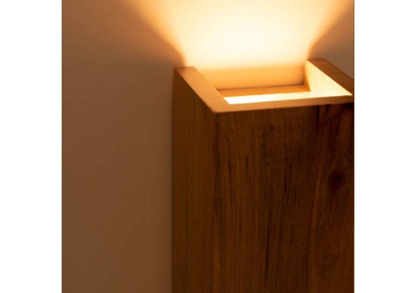 Applique murale en bois bidirectionnelle "Durga"-2 x GU10-Intérieur - LM114 - Barcelona LED