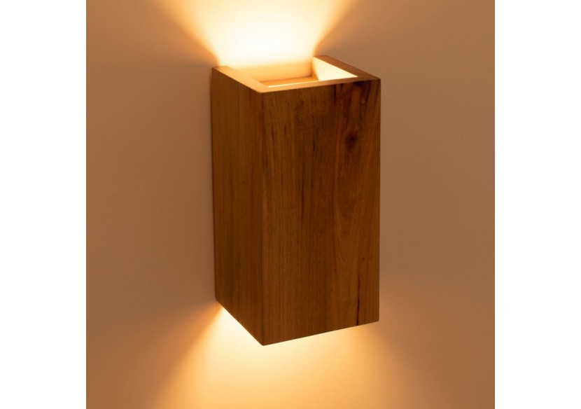 Applique murale en bois bidirectionnelle "Durga"-2 x GU10-Intérieur - LM114 - Barcelona LED