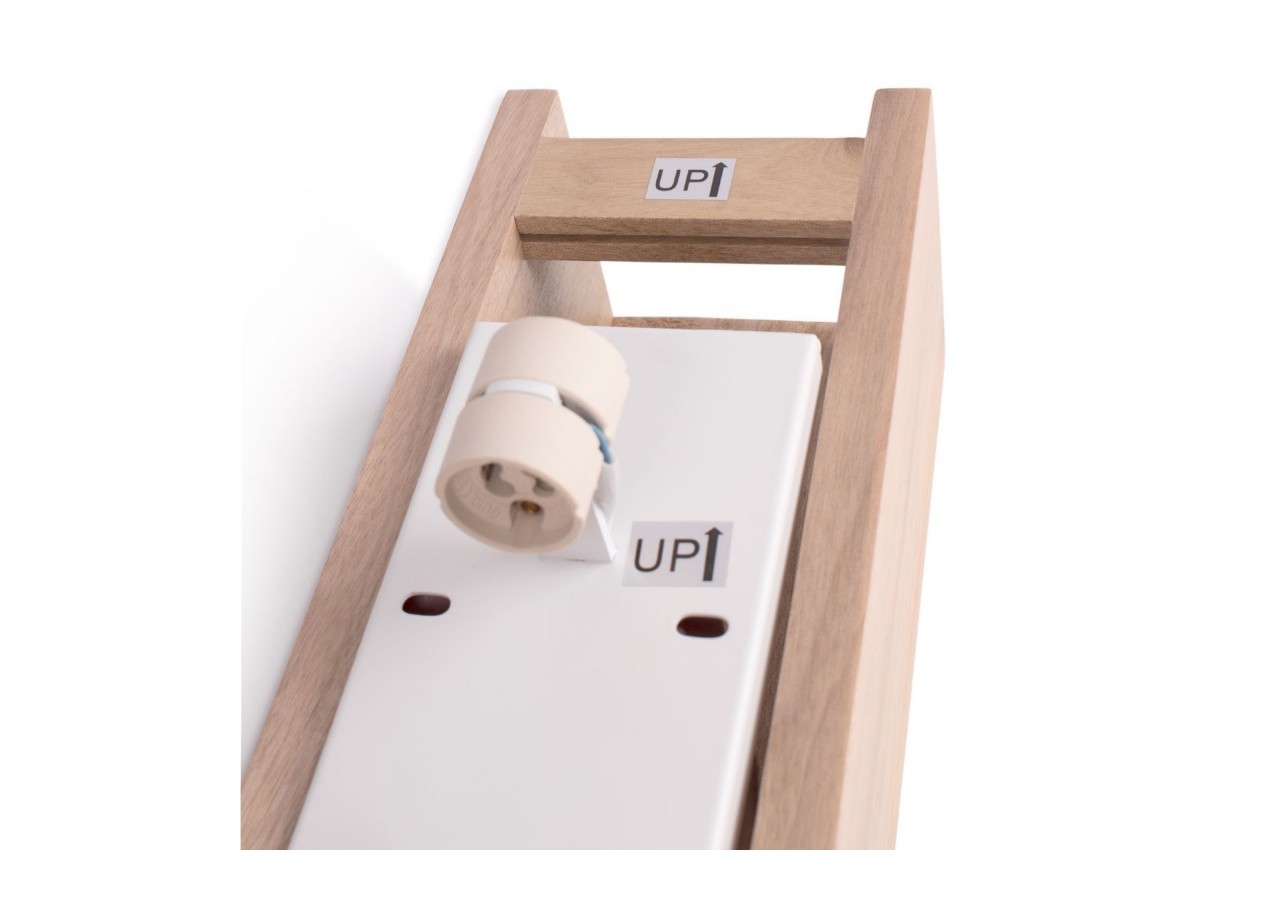 Applique murale en bois bidirectionnelle "Durga"-2 x GU10-Intérieur - LM114 - Barcelona LED