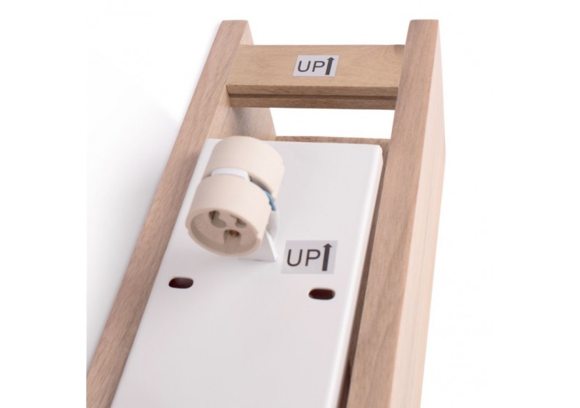 Applique murale en bois bidirectionnelle "Durga"-2 x GU10-Intérieur - LM114 - Barcelona LED