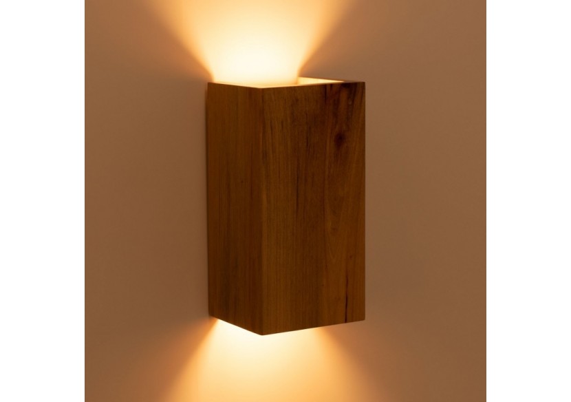 Applique murale en bois bidirectionnelle "Durga"-2 x GU10-Intérieur - LM114 - Barcelona LED
