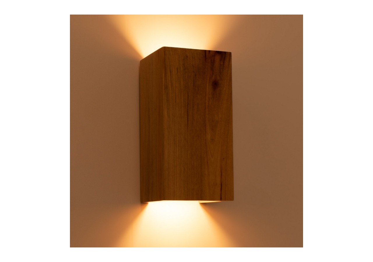 Applique murale en bois bidirectionnelle "Durga"-2 x GU10-Intérieur - LM114 - Barcelona LED