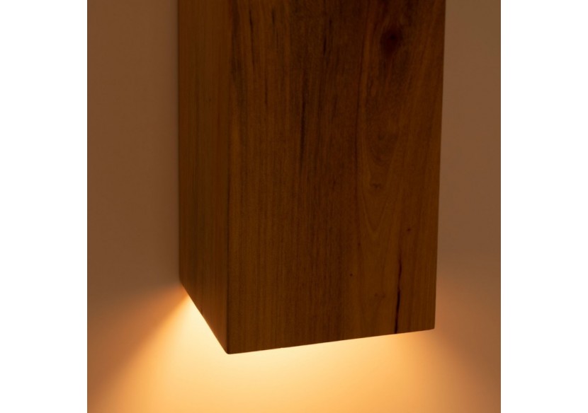 Applique murale en bois bidirectionnelle "Durga"-2 x GU10-Intérieur - LM114 - Barcelona LED