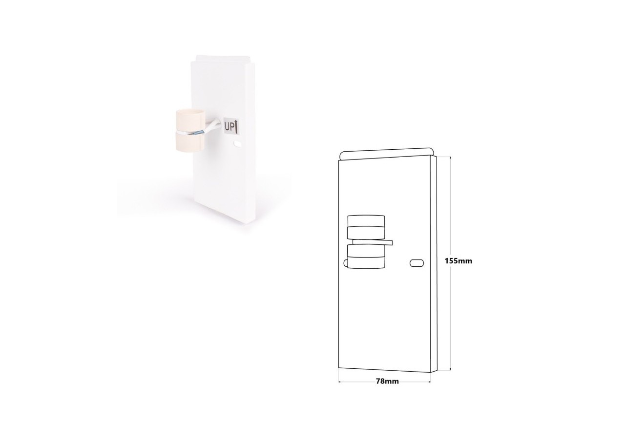 Applique murale en bois bidirectionnelle "Durga"-2 x GU10-Intérieur - LM114 - Barcelona LED