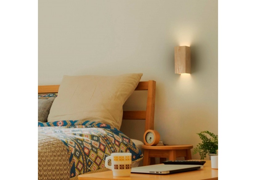 Applique murale en bois bidirectionnelle "Durga"-2 x GU10-Intérieur - LM114 - Barcelona LED