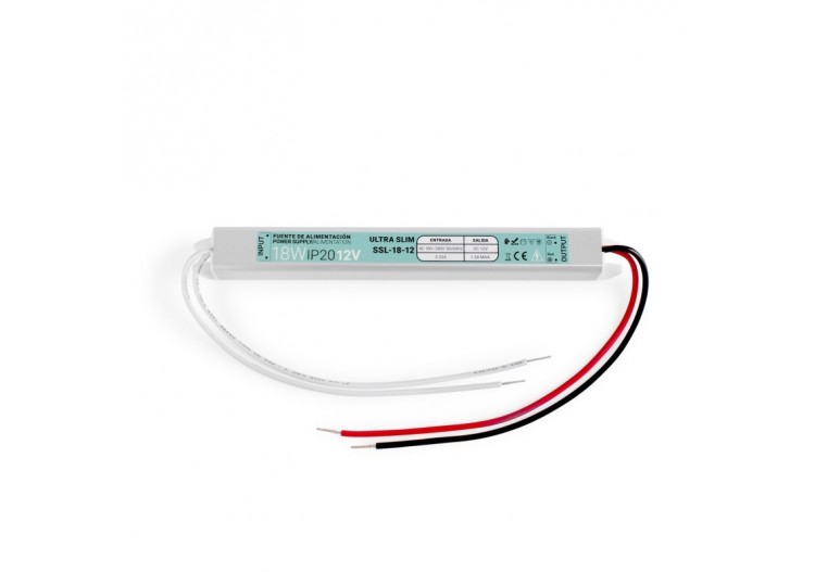 Alimentation LED extra plate 12V-18W-IP20 - SSL-18-12 - Barcelona LED