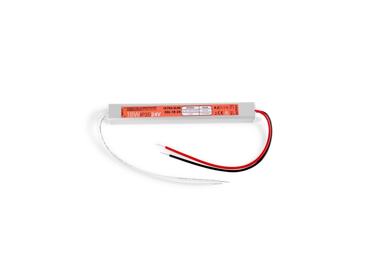 Alimentation LED extra plate 24V-18W-IP20 - SSL-18-24 - Barcelona LED