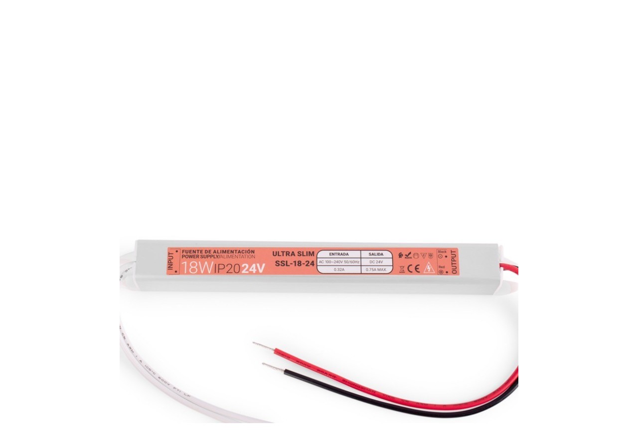 Alimentation LED extra plate 24V-18W-IP20 - SSL-18-24 - Barcelona LED