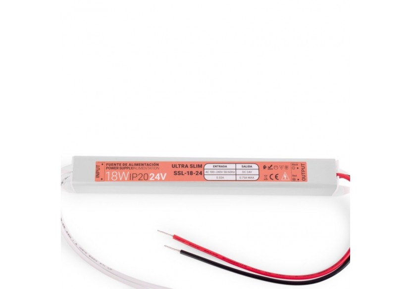 Alimentation LED extra plate 24V-18W-IP20 - SSL-18-24 - Barcelona LED