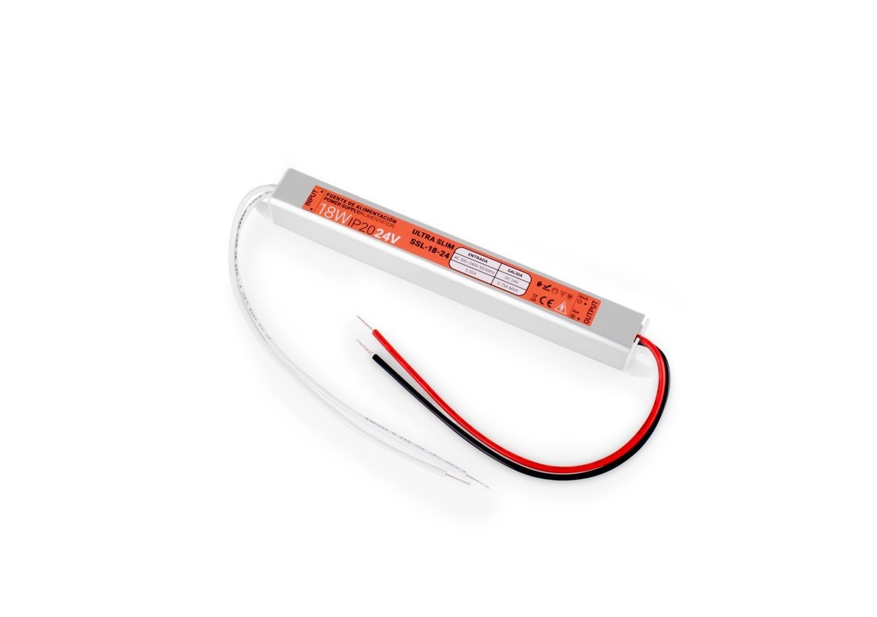 Alimentation LED extra plate 24V-18W-IP20 - SSL-18-24 - Barcelona LED