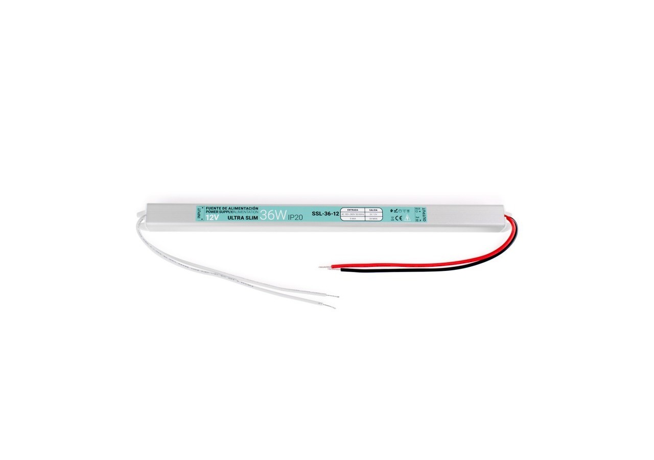 Alimentation LED extra plate 12V-36W-IP20 - SSL-36-12 - Barcelona LED