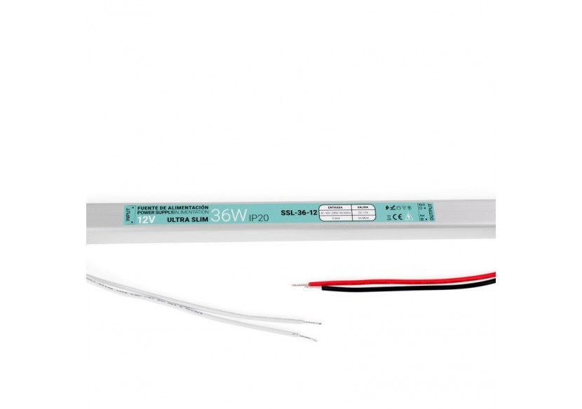 Alimentation LED extra plate 12V-36W-IP20 - SSL-36-12 - Barcelona LED