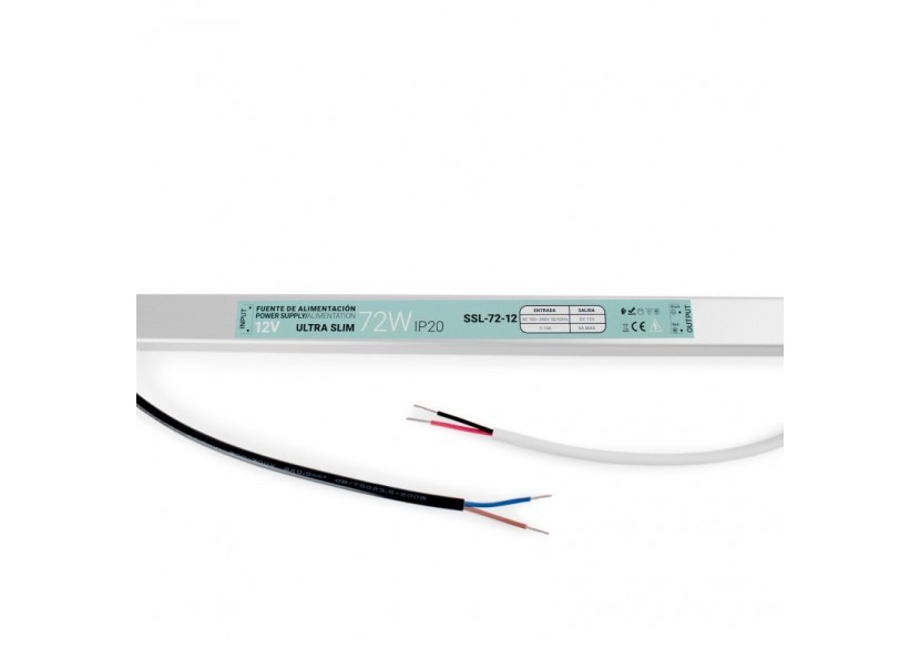 Alimentation LED extra plate 12V-72W-IP20 - SSL-72-12 - Barcelona LED