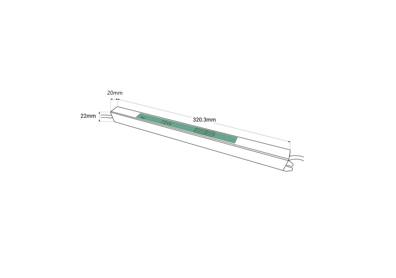 Alimentation LED extra plate 12V-72W-IP20 - SSL-72-12 - Barcelona LED