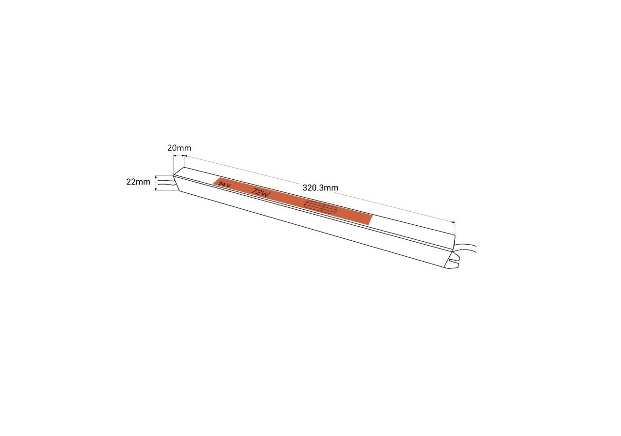 Alimentation LED extra plate 24V-72W-IP20 - SSL-72-24 - Barcelona LED