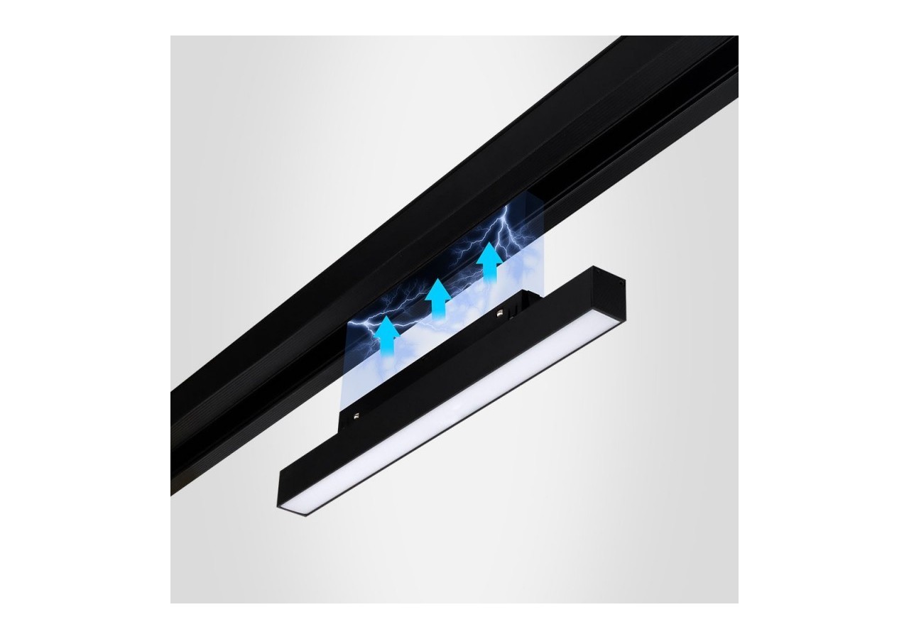 Spot linéaire opale sur rail magnétiqueRGB + CCT-12W-Mi Light - MF5-12A-RF - Barcelona LED