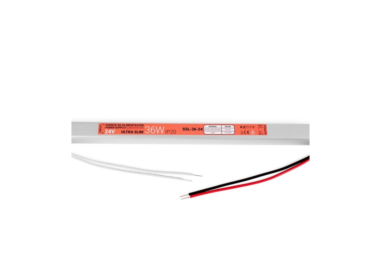 Alimentation LED extra plate 24V-36W-IP20 - SSL-36-24 - Barcelona LED