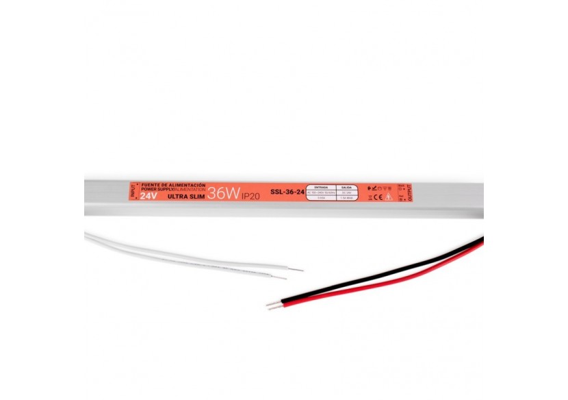 Alimentation LED extra plate 24V-36W-IP20 - SSL-36-24 - Barcelona LED Alimentation LED extra plate 24V-36W-IP20 - SSL-36-24 - Barcelona LED