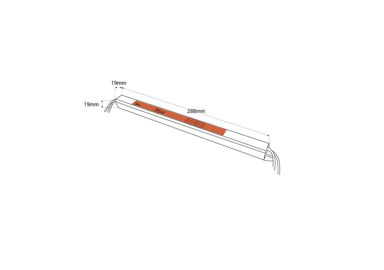 Alimentation LED extra plate 24V-36W-IP20 - SSL-36-24 - Barcelona LED