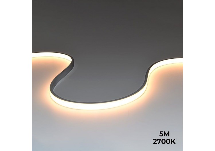 Néon LED flexible 24V DC-5x11mm-5m-Kit complet-11W/m-320 LED/m-IP67-À courbure verticale - N511-5M-270 - Barcelona LED