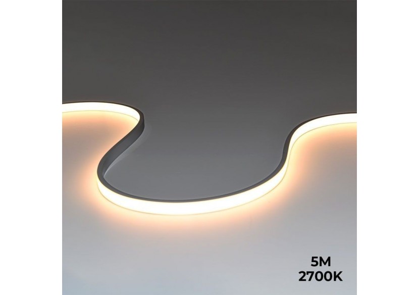 Néon LED flexible 24V DC-5x11mm-5m-Kit complet-11W/m-320 LED/m-IP67-À courbure verticale - N511-5M-270 - Barcelona LED Néon LED flexible 24V DC-5x11mm-5m-Kit complet-11W/m-320 LED/m-IP67-À courbure verticale - N511-5M-270 - Barcelona LED