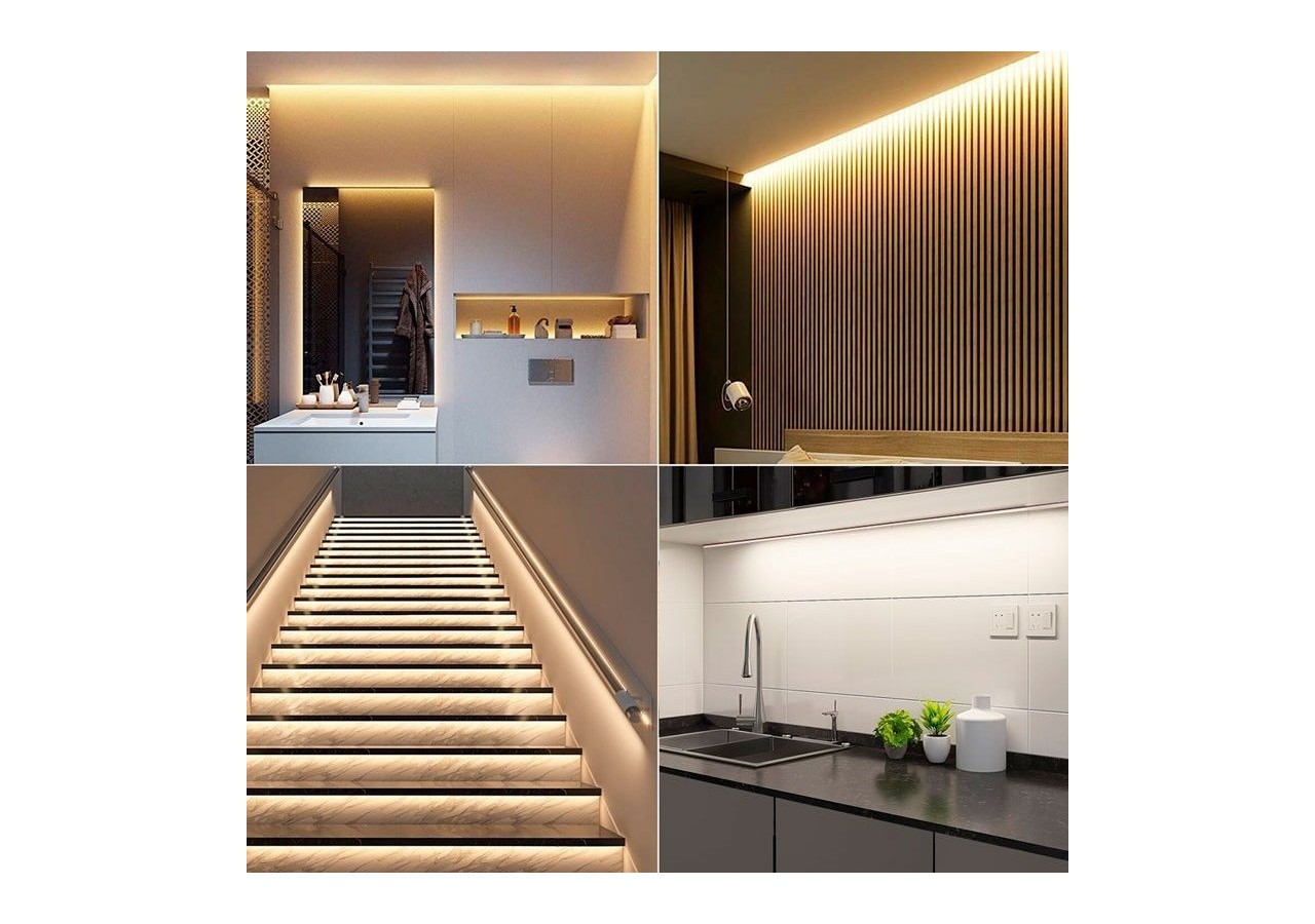 Néon LED flexible 24V DC-5x11mm-5m-Kit complet-11W/m-320 LED/m-IP67-À courbure verticale - N511-5M-270 - Barcelona LED