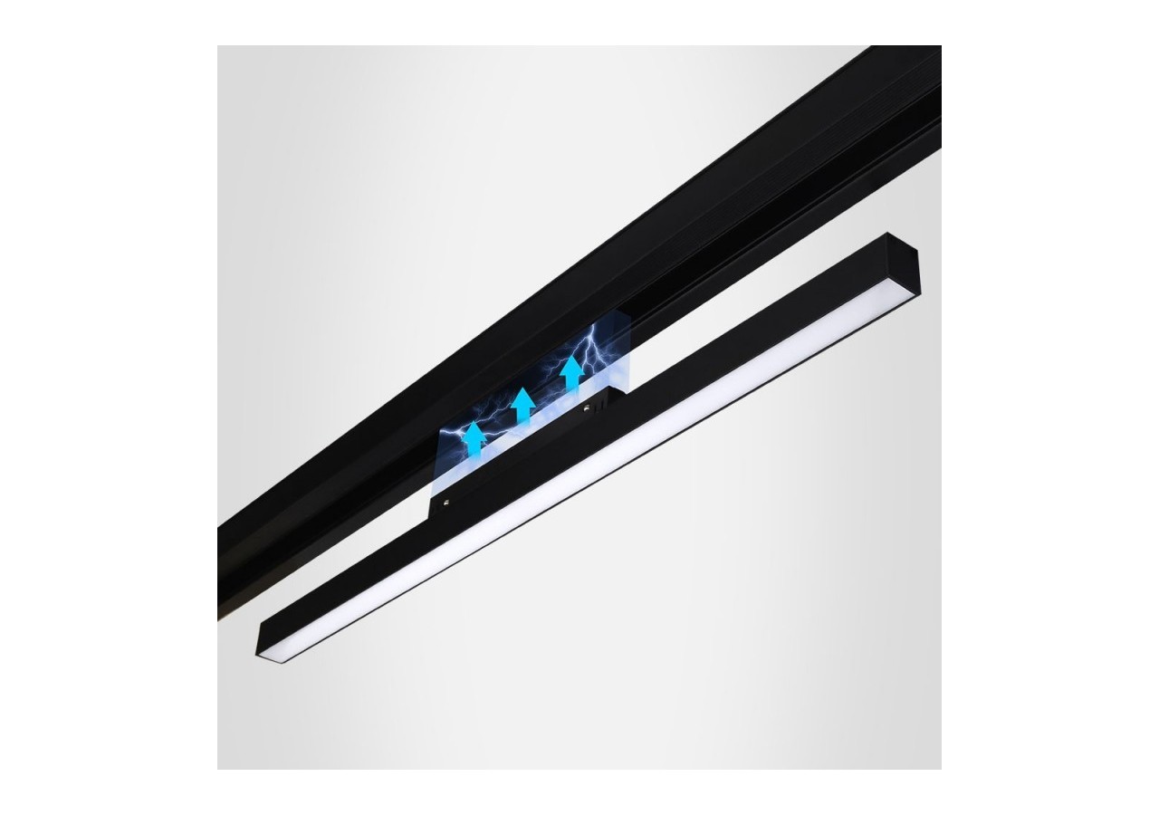 Spot linéaire opale sur rail magnétique CCT-24W-Mi Light - MF2-24A-RF - Barcelona LED