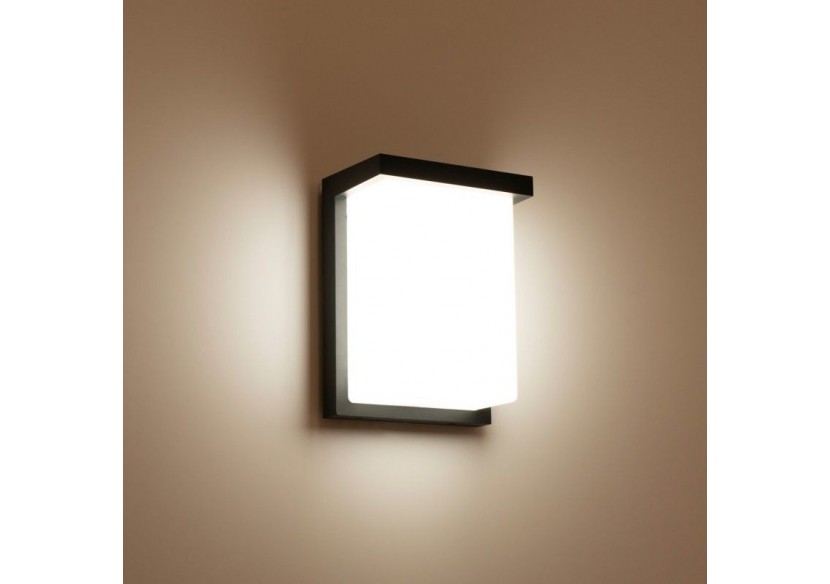 Applique murale extérieure en aluminium "Block"-Puissance réglable : 12W-14W-16W-CCT- IP65 - L5070 - Barcelona LED