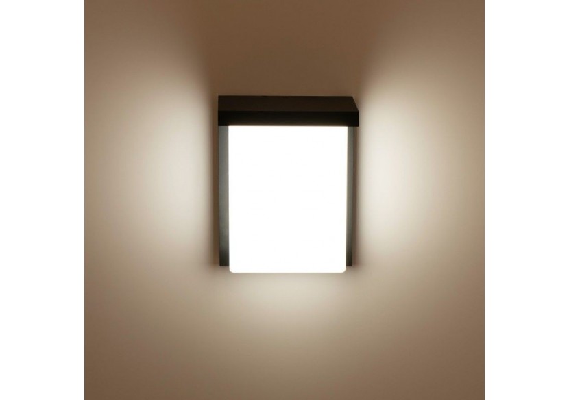Applique murale extérieure en aluminium "Block"-Puissance réglable : 12W-14W-16W-CCT- IP65 - L5070 - Barcelona LED