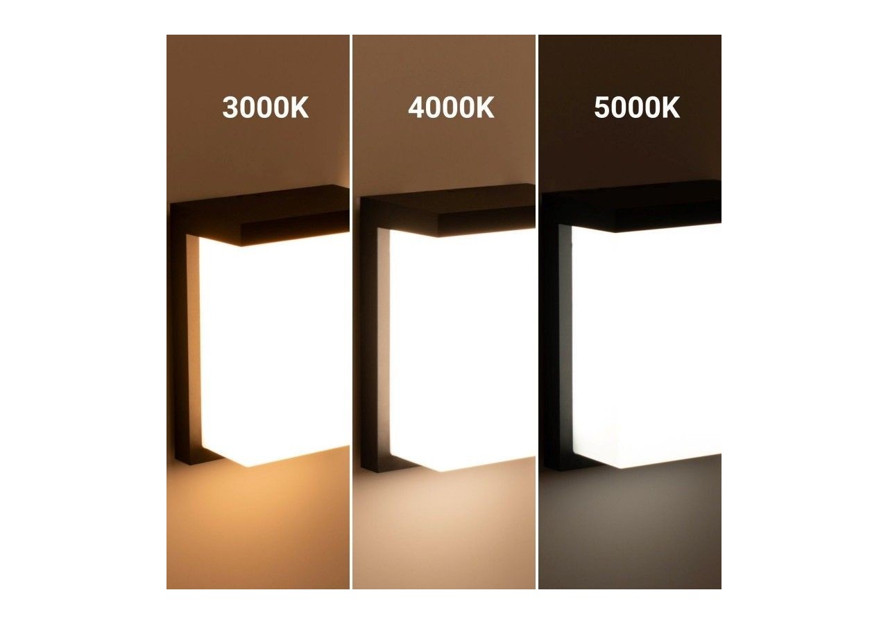 Applique murale extérieure en aluminium "Block"-Puissance réglable : 12W-14W-16W-CCT- IP65 - L5070 - Barcelona LED