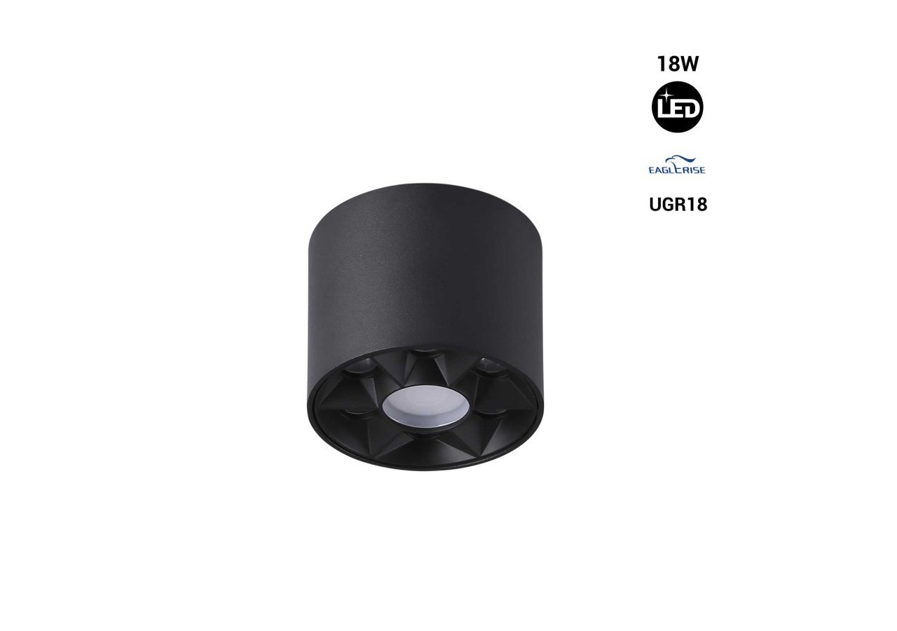 Applique plafond LED 8W-UGR18-Driver Eaglerise - B1322-N-BC - Barcelona LED