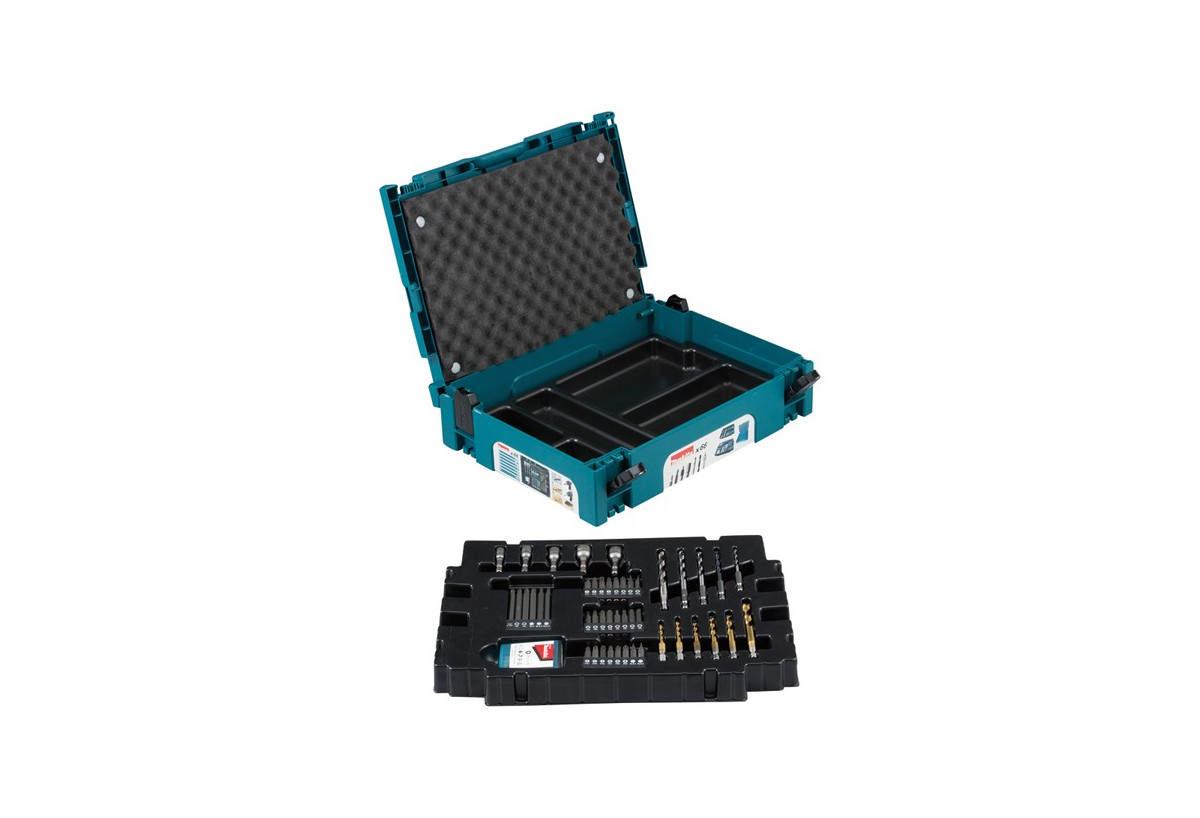 Coffret makpac 56 accessoires pour visseuses à choc - Makita : Confort'Mat