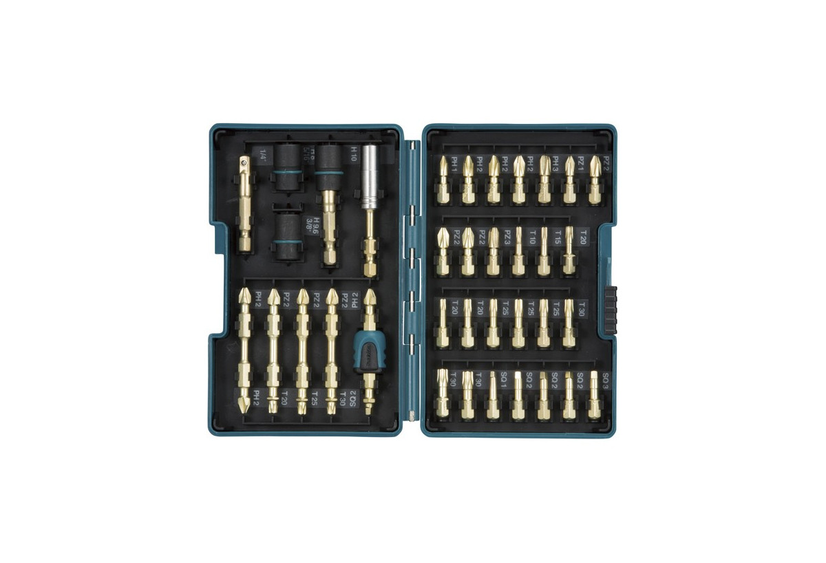 Coffret impact gold 38 accessoires de vissage - Makita : Confort'Mat