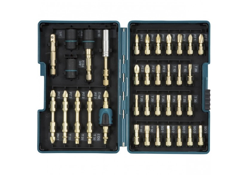 Coffret impact gold 38 accessoires de vissage - Makita : Confort'Mat