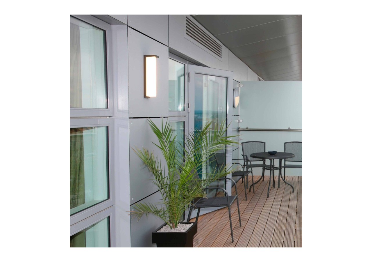 Applique murale d'extérieur en aluminium "Retal"-Puissance réglable : 18W-20W-22W-CCT- IP65 - L5071 - Barcelona LED