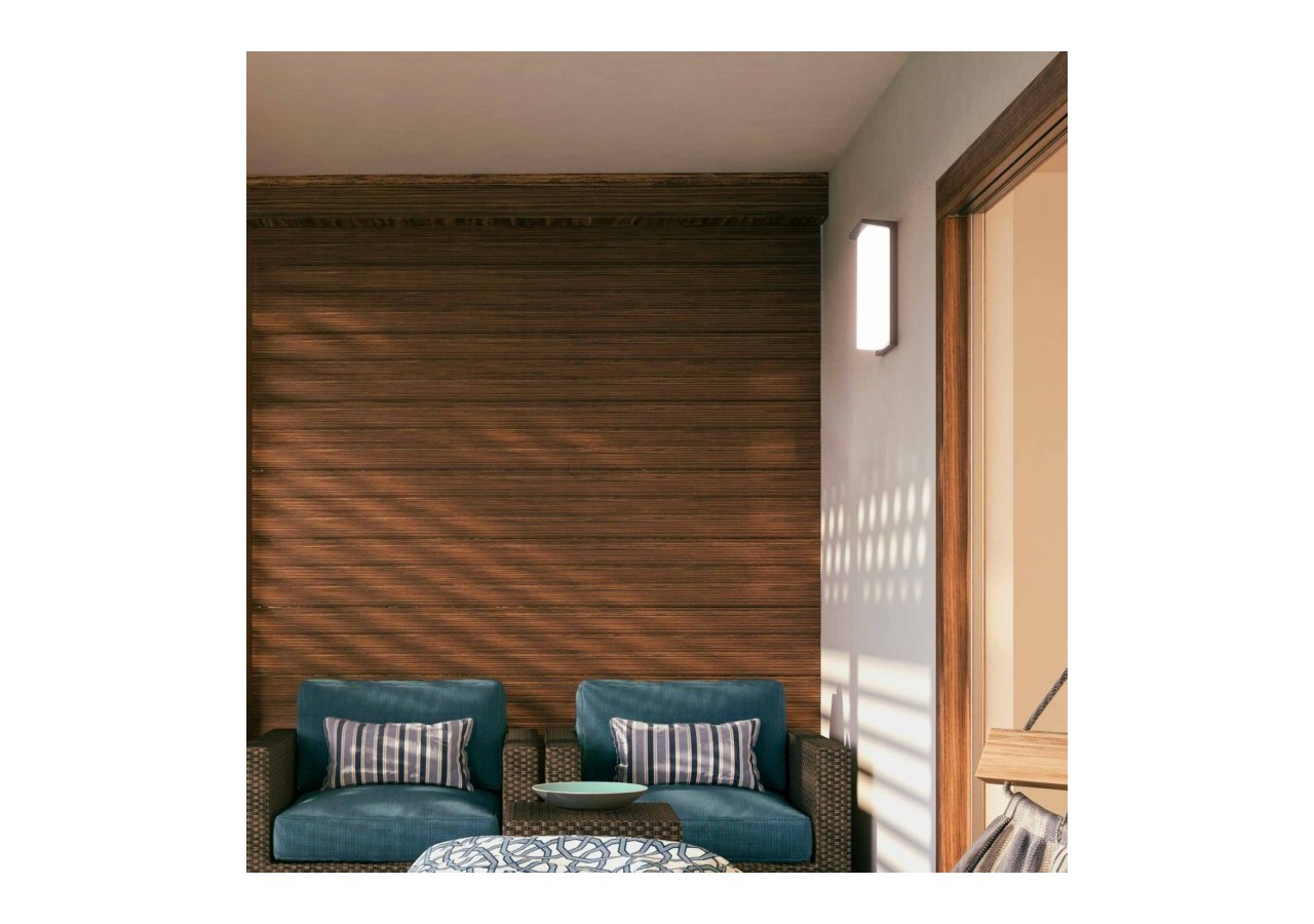 Applique murale d'extérieur en aluminium "Retal"-Puissance réglable : 18W-20W-22W-CCT- IP65 - L5071 - Barcelona LED